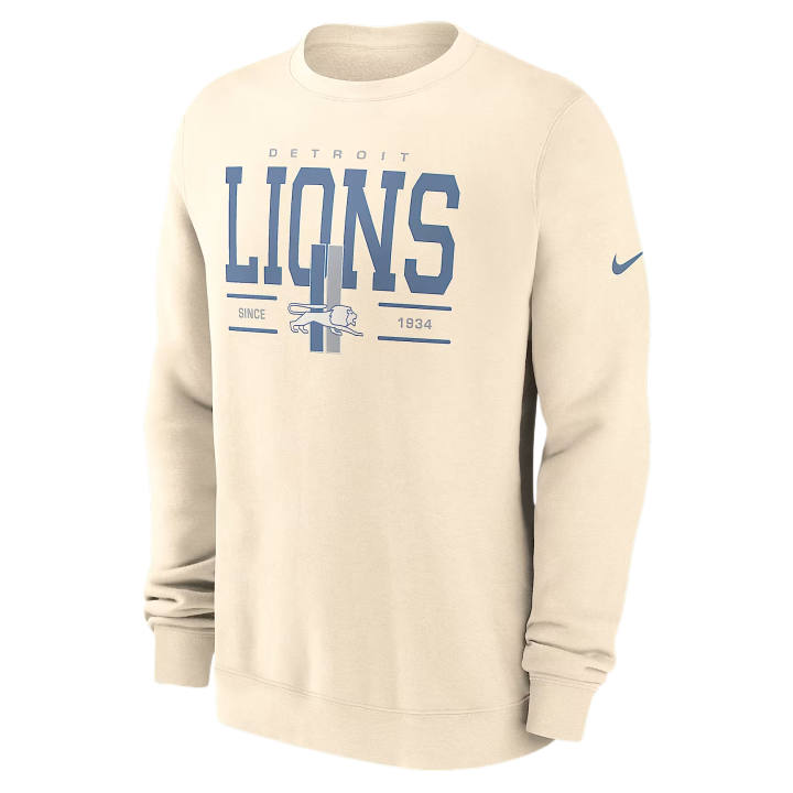 Nike Nike NFL Sweatshirts Men's Natural Crew Neck Moderate