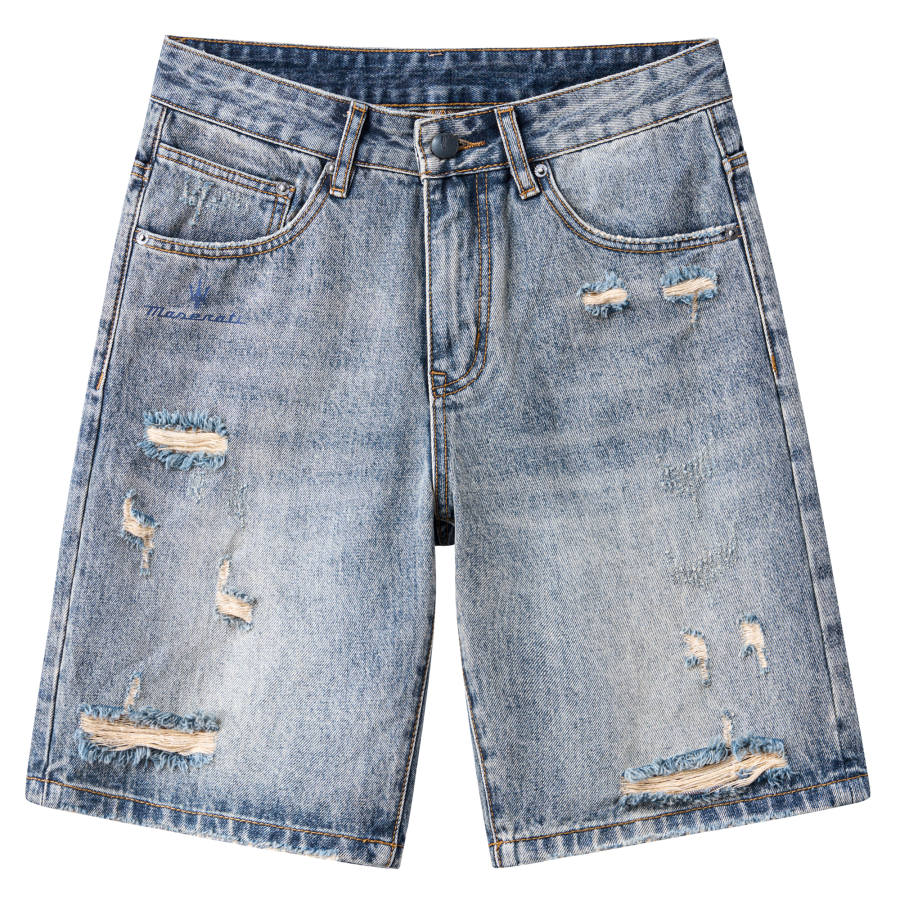 Maserati Denim Shorts Unisex Moderate