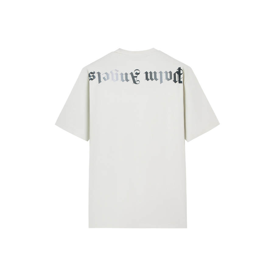 PALM ANGELS T Shirts Unisex Light Gray Crew Neck Moderate Straight Fit