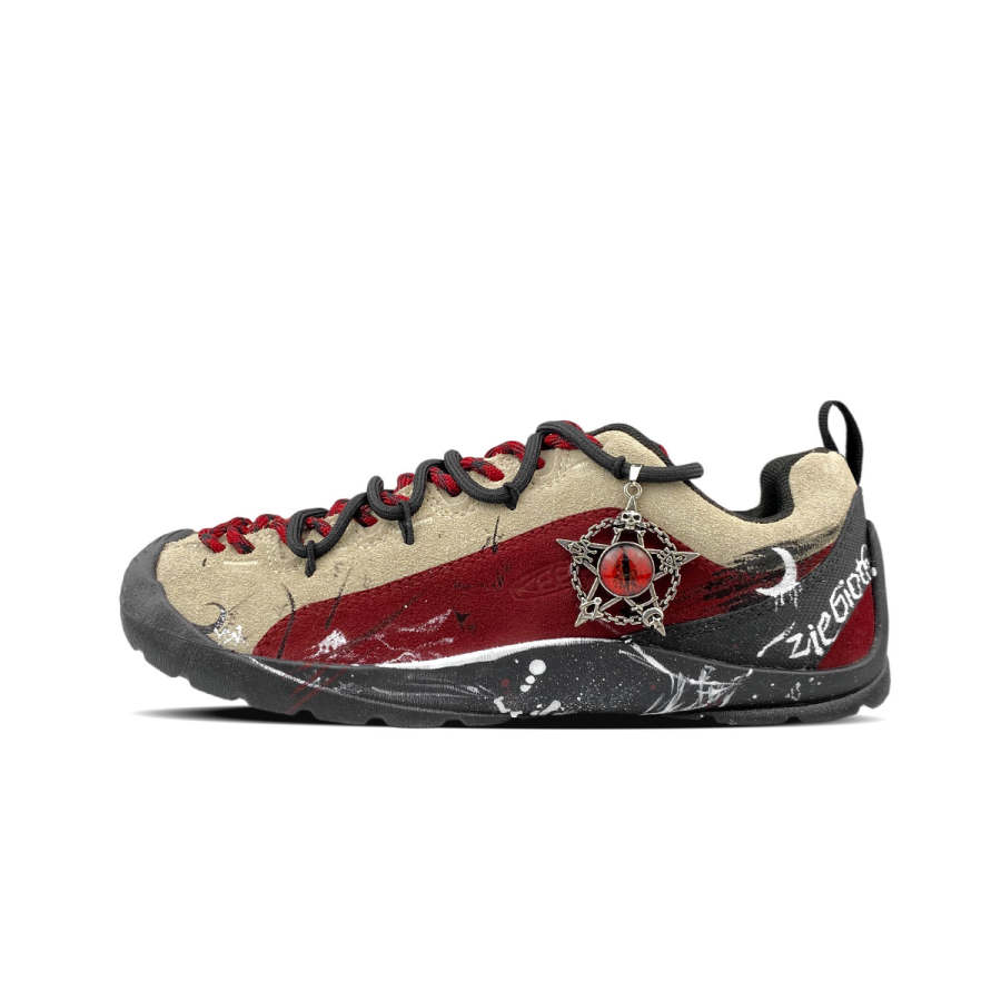 Keen Jasper Mountaineering & Hiking Shoes Women's Low Top Red, Khaki