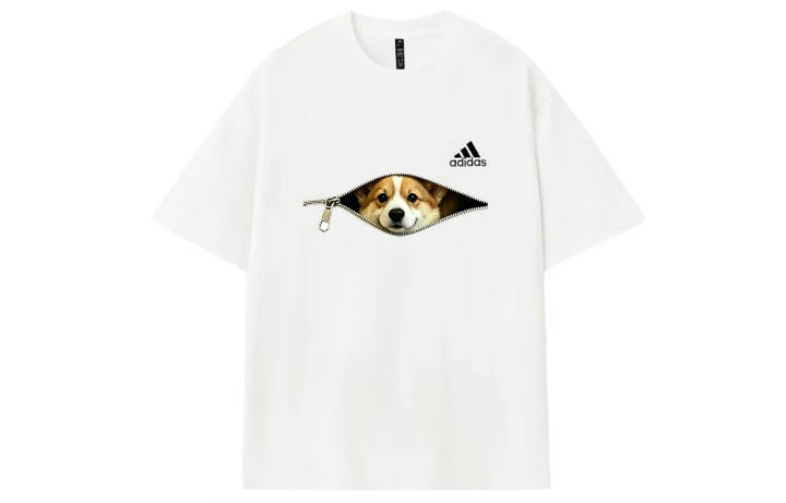 Adidas Adidas MUST HAVES T Shirts Unisex Ecru Crew Neck Thin