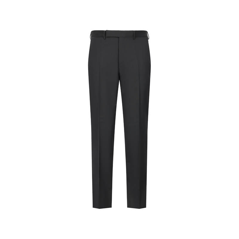 Ermenegildo Zegna Suit Pants Men's Black Moderate Straight Fit Pants