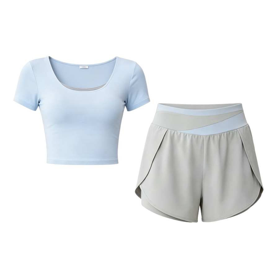 Sugarfunk Fitness Sets Women's Crew Neck Thin
