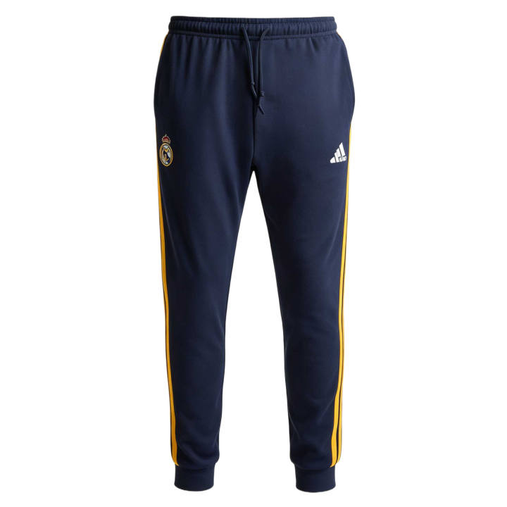 Adidas Adidas Real Madrid Knitted Sweatpants Men's Marine Blue Moderate Cuffed Pants
