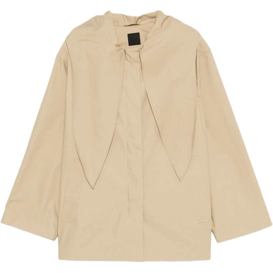 TOTEME Jackets Women's Beige Hooded Non Detachable Moderate Straight Fit