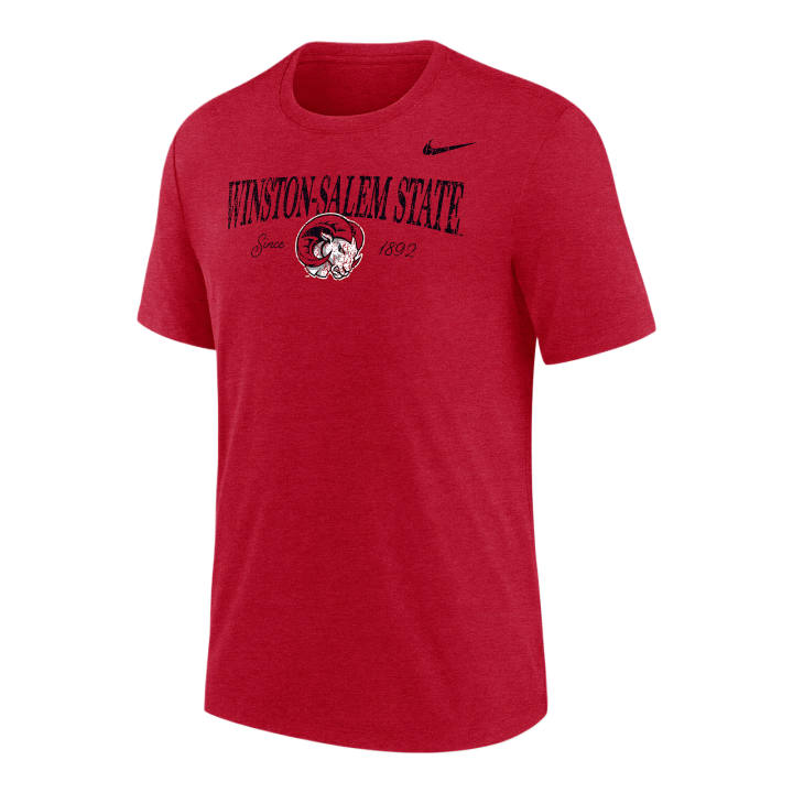 Nike Nike College T Shirts Men's Deep Chestnut Heather Crew Neck Moderate