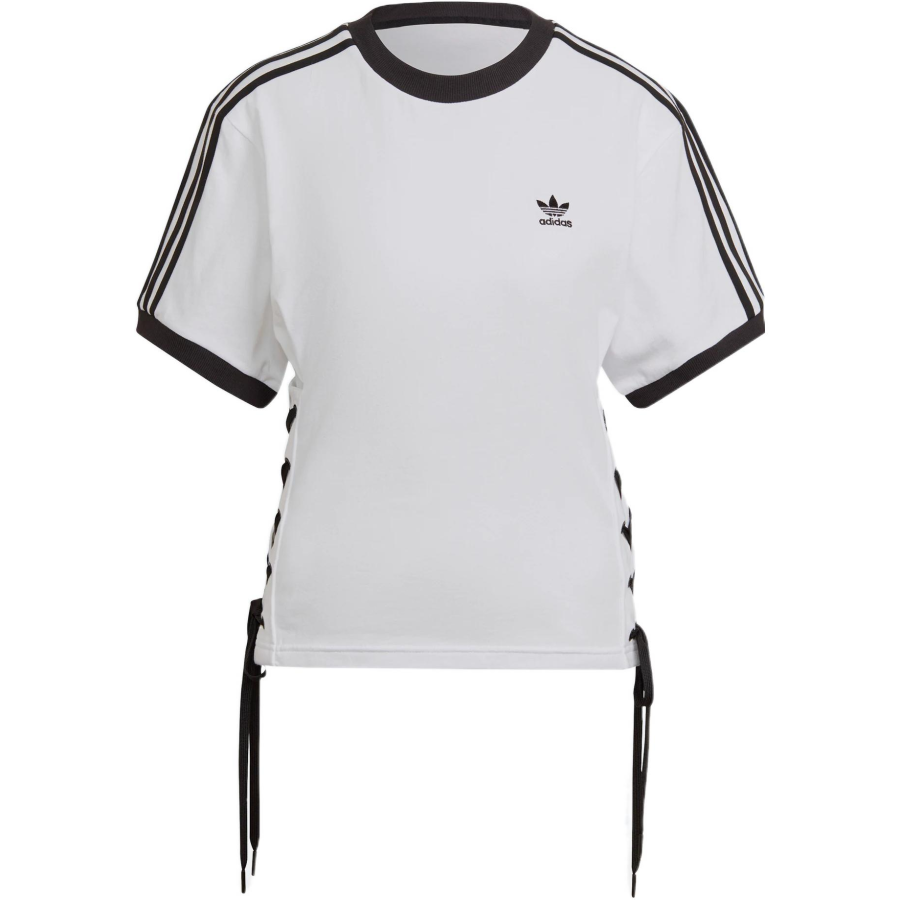 Adidas Originals T Shirts Women's White Crew Neck Moderate Straight Fit