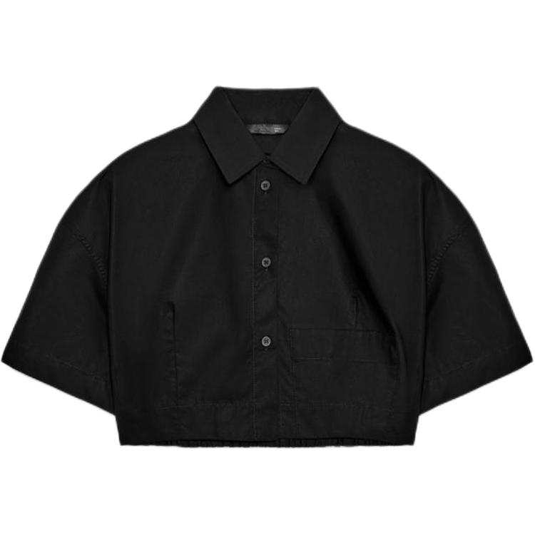 ZARA Shirts Women's Black Lapel
