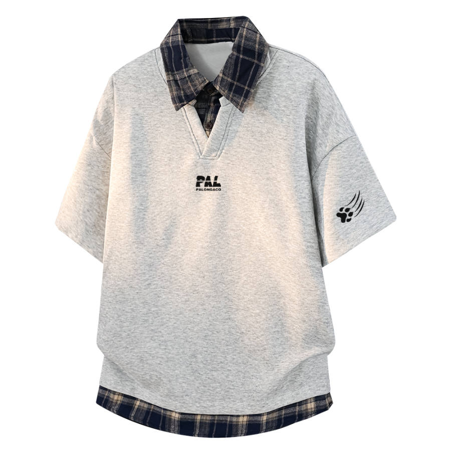 PAL ONGACO Polo Shirts Unisex Lapel Moderate Straight Fit