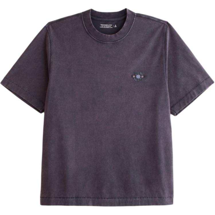 Abercrombie&Fitch T Shirts Men's Purple Crew Neck