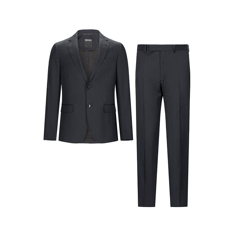 Ermenegildo Zegna Business Suits Men's Lapel Moderate