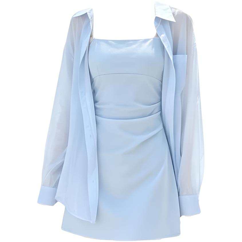 Sugarfunk Two Piece Skirt Sets Women's Camisole Thin Short Skirt