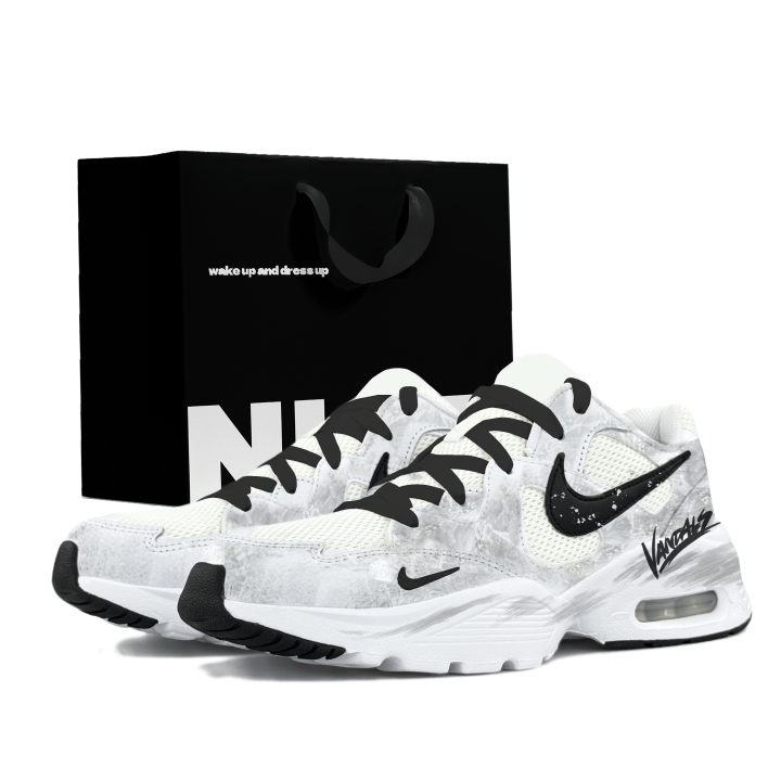 Nike Nike Air Max Fusion Synthetic Leather, Leather Low top Running Shoes Men's Gray