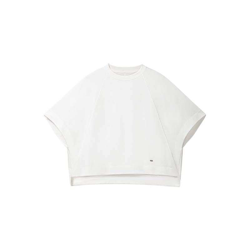 FILA MILANO T Shirts Women's Cloud White Crew Neck Moderate