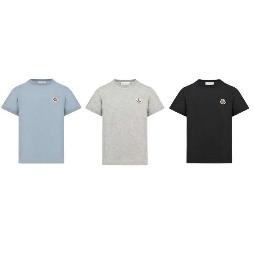 Moncler Kids T Shirts Crew Neck Moderate