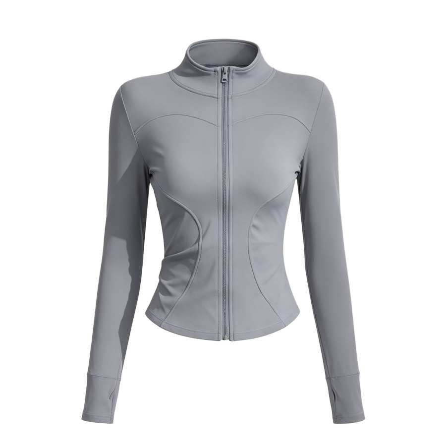Sugarfunk Yoga Jackets Women's Stand Collar Moderate Nipped In Waist