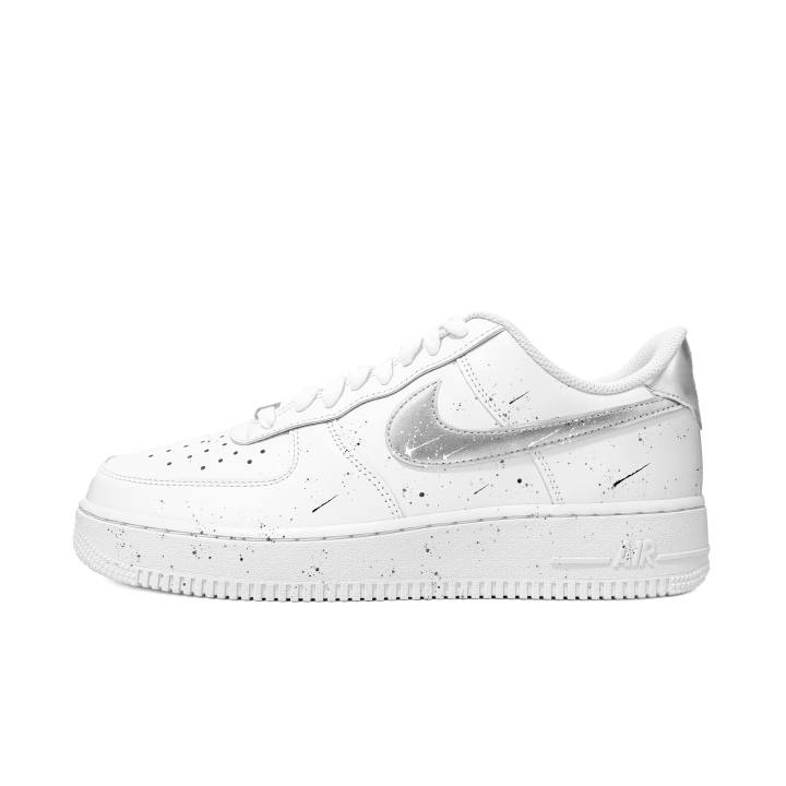 Nike Nike Air Force 1 Skateboard Shoes Unisex Low Top Silver