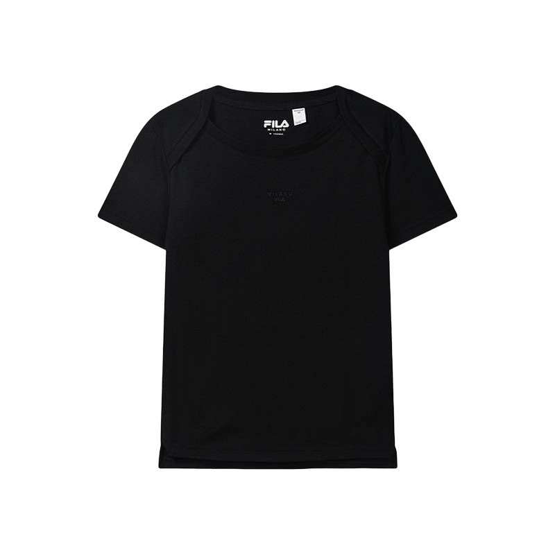 FILA X MOLANDI MILANO T Shirts Women's Jet Black Crew Neck Moderate Other