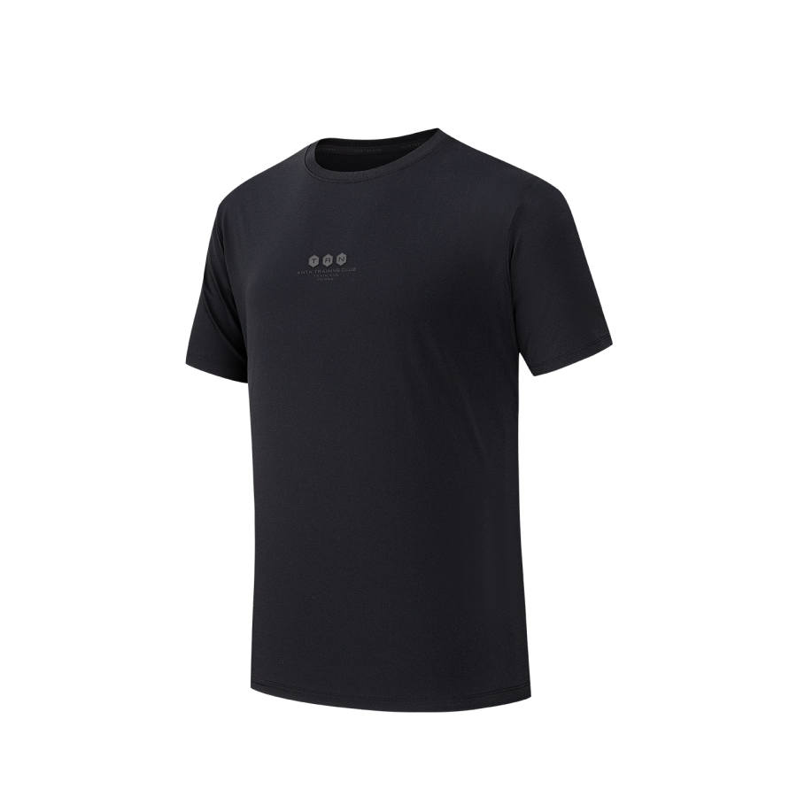 ANTA Variety Training Collection T Shirts Men's Black Crew Neck Thin
