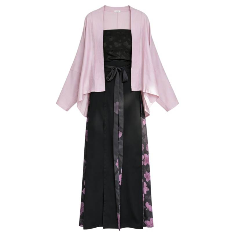 CPAURA Two Piece Skirt Sets Women's Moderate Long Skirt
