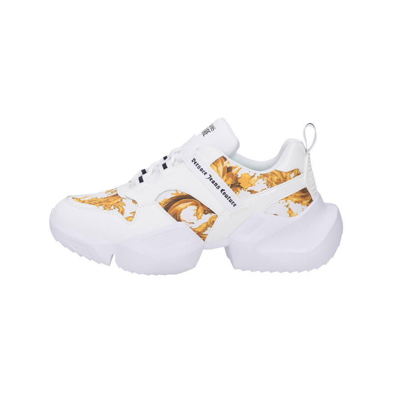 VERSACE JEANS COUTURE Chunky Sneakers Women's Low Top White