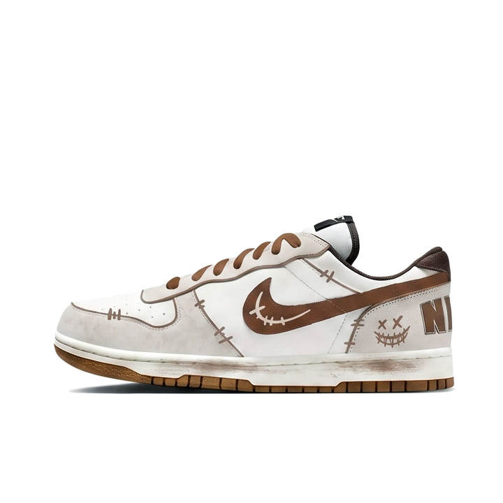 Nike Nike Big Skateboard Shoes Unisex Low Top Beige/Brown/Gray