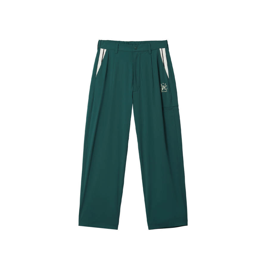 PALM ANGELS Casual Pants Unisex Green Moderate Straight Fit Pants