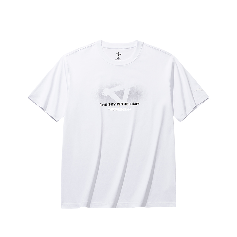 ANTA Basketball Collection T Shirts Men's White Crew Neck Moderate