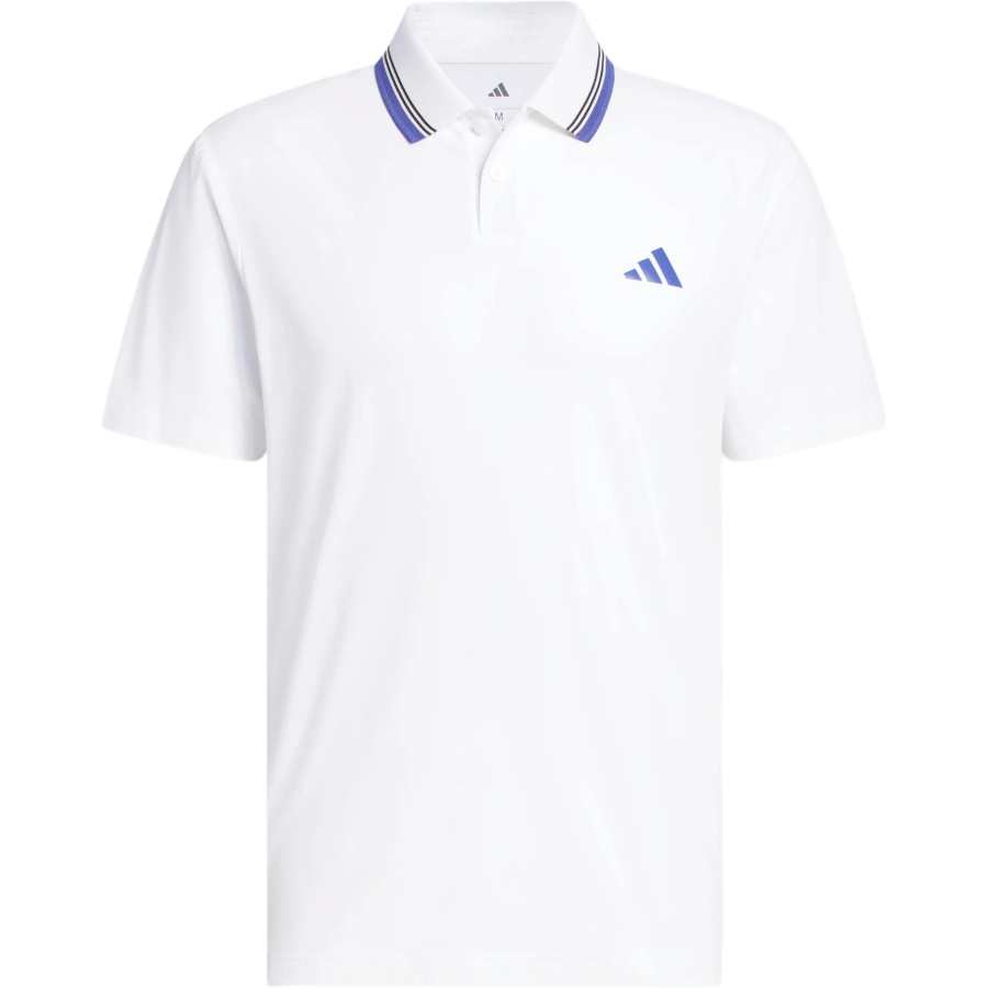 Adidas Adidas Ultimate365 Golf Clothing Men's White Lapel Moderate