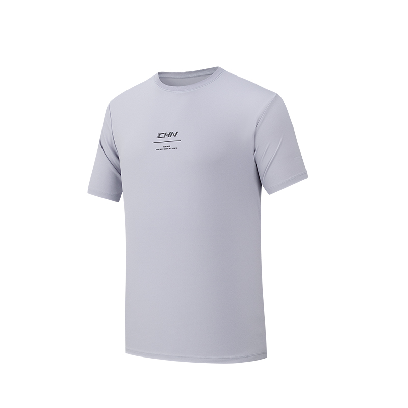 ANTA Variety Training Collection T Shirts Men's Star Moon Gray Crew Neck Moderate