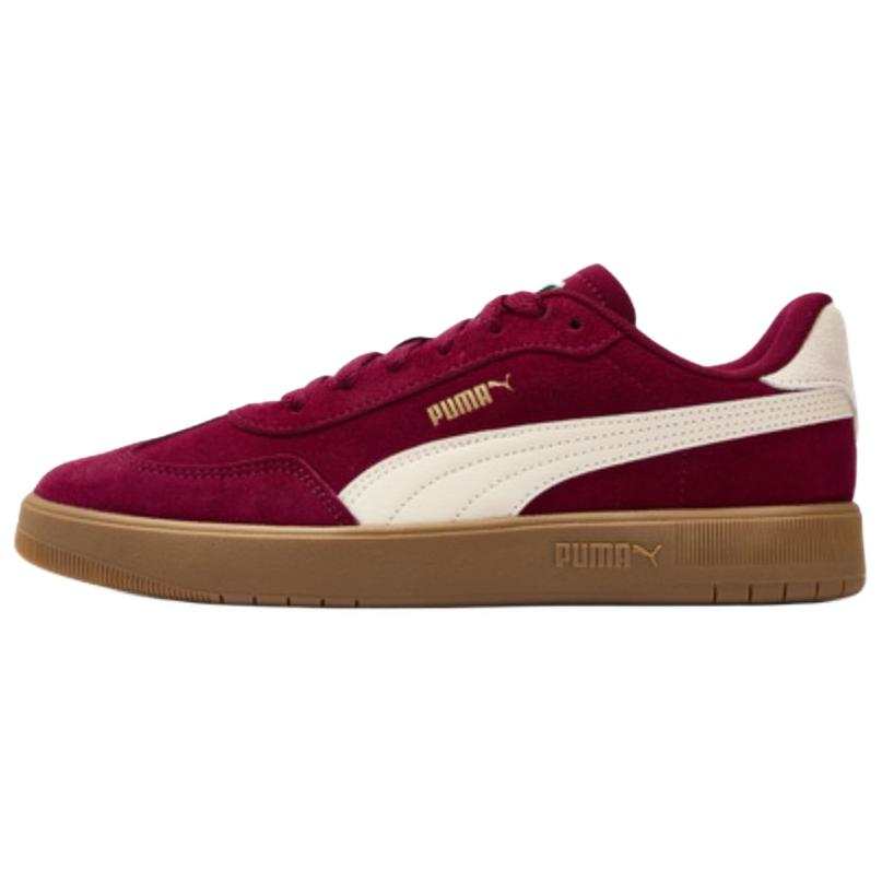 PUMA ASCENSO SUEDE II German Army Trainers Unisex Low Top Red/Snow/Gold
