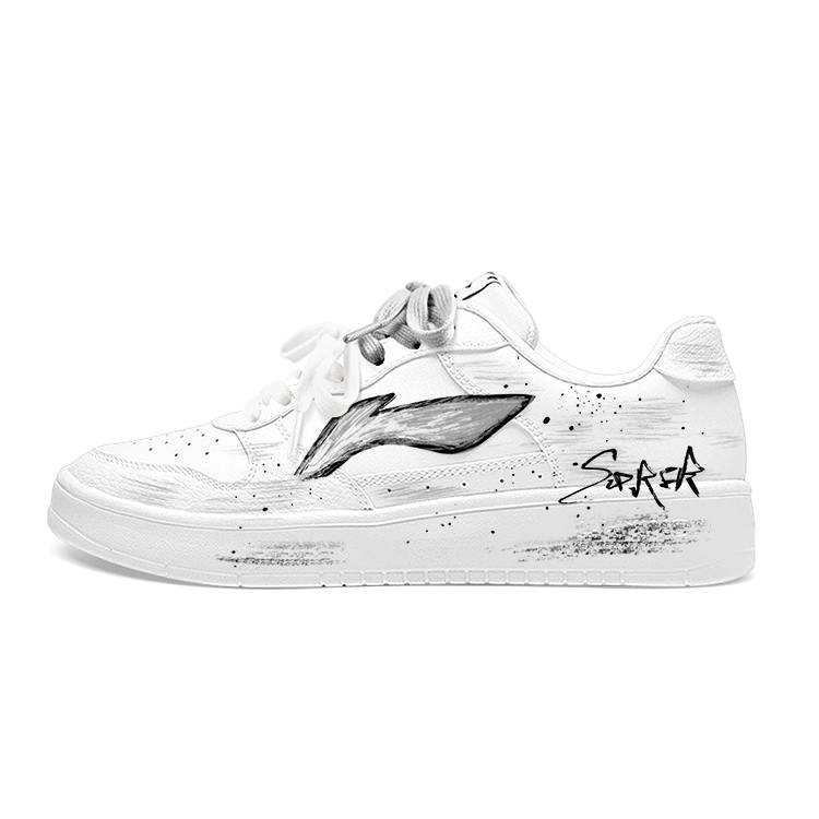 Li-Ning Li Ning Floating Boat Skateboard Shoes Men's Low Top White