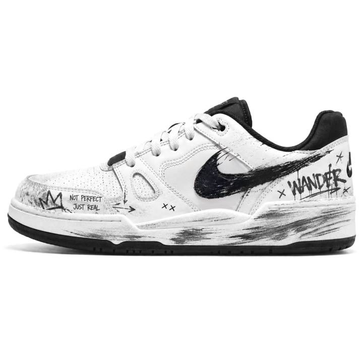 Nike Nike Full Force Skateboard Shoes Men's Low Top White