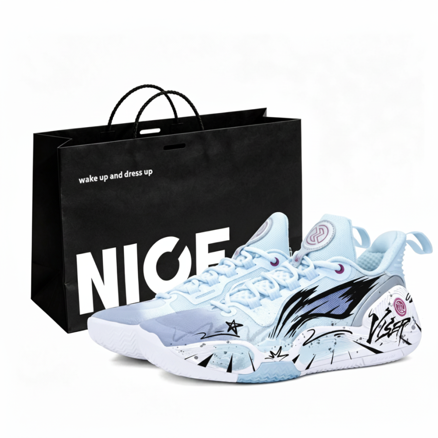 Li-Ning Li Ning Speed 9 Cushioning Slip Resistant Abrasion Resistant Low top Basketball Shoes Men's Blue