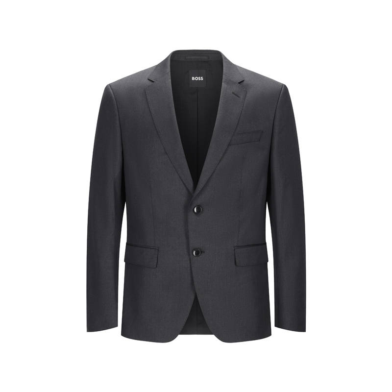 HUGO BOSS Business Suits Men's Dark Gray Lapel Moderate Other