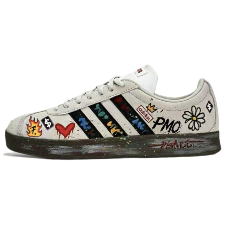 Adidas Adidas VL COURT 2.0 Skateboard Shoes Unisex Low Top Black, Red, Yellow, Blue