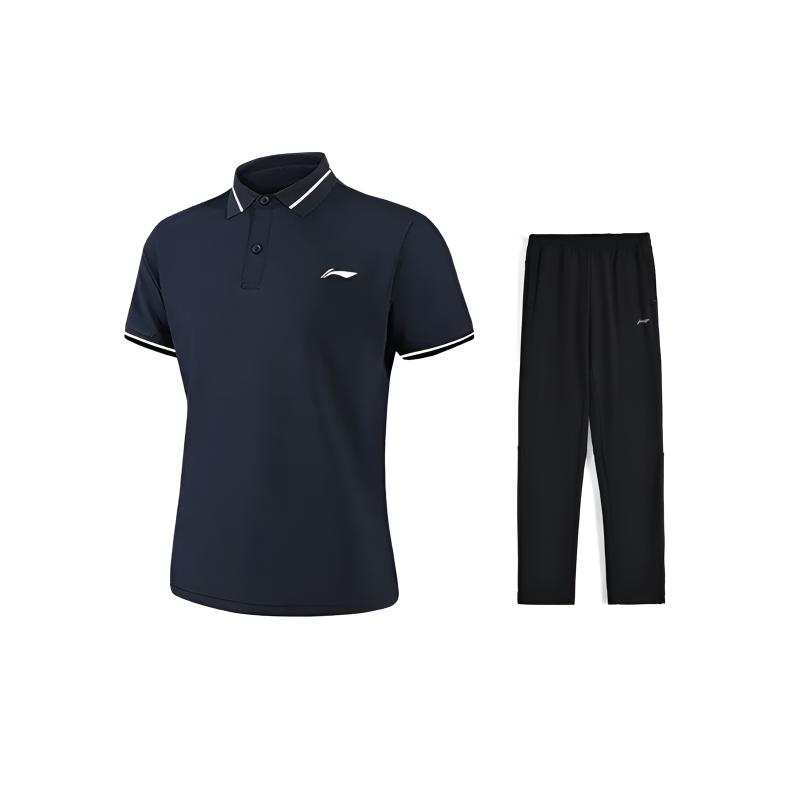 Li-Ning Li Ning Casual Sportswear Men's Polo Collar Moderate