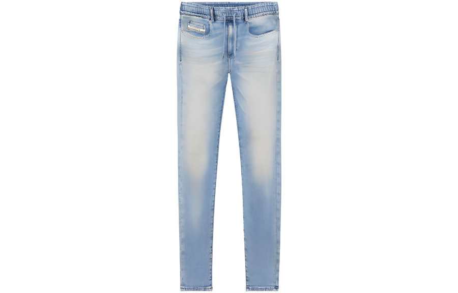 DIESEL Jeans Men's Light Blue Moderate Straight Fit Pants