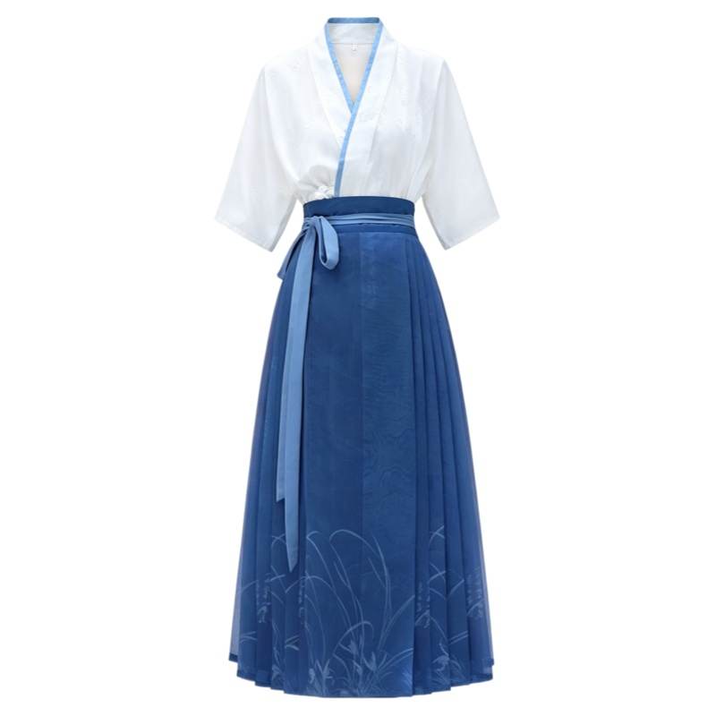 CPAURA Two Piece Skirt Sets Women's Moderate Long Skirt