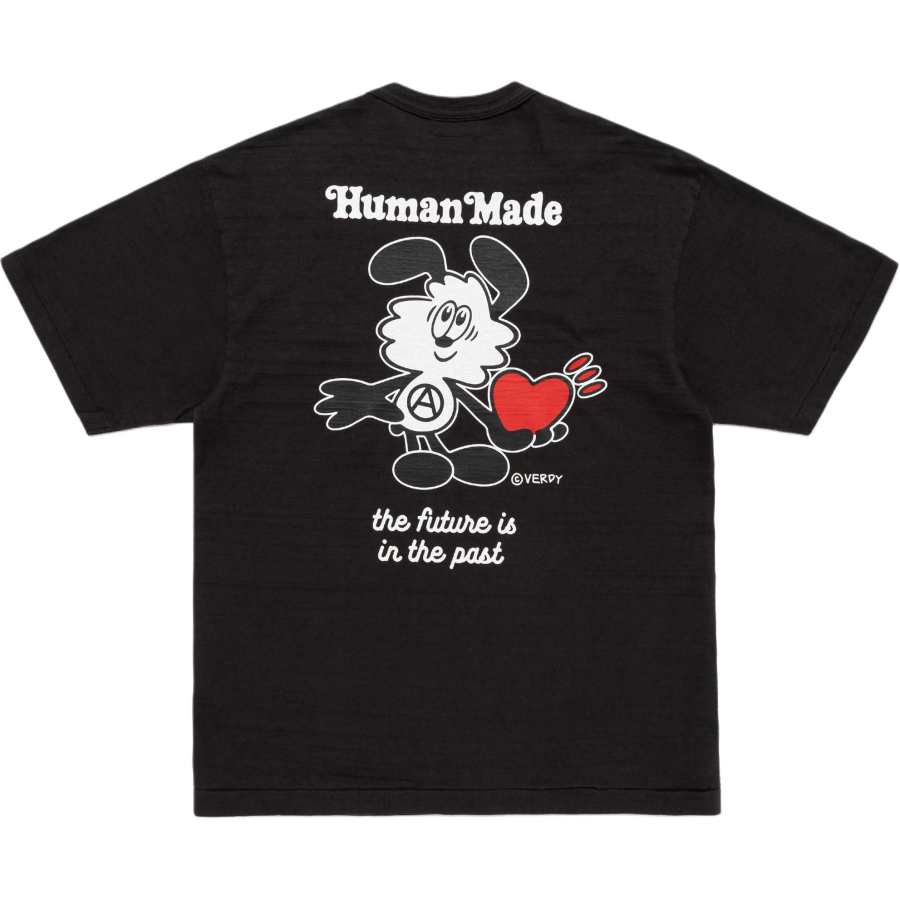 HUMAN MADE X Verdy T Shirts Unisex Black Crew Neck