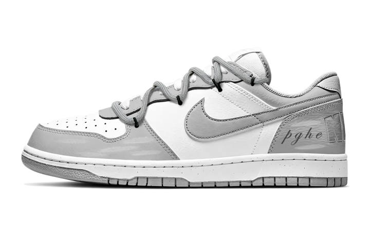 Nike Nike Big Low Lux Skateboard Shoes Men's Low Top White Gray Multicolor