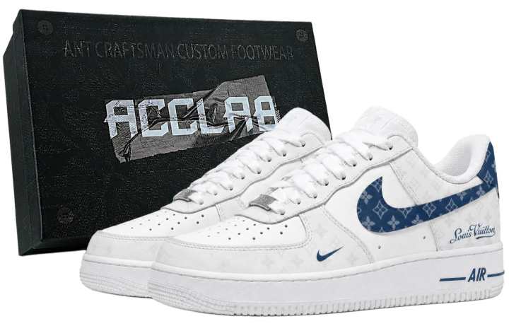 Nike Nike Air Force 1 Skateboard Shoes Unisex Low Top White/Blue