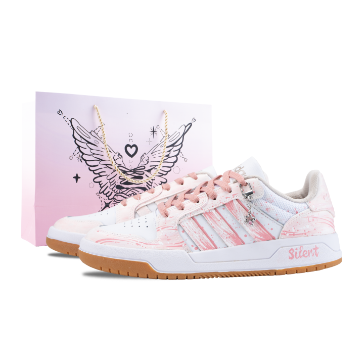 Adidas Adidas ENTRAP Skateboard Shoes Unisex Low Top White Pink