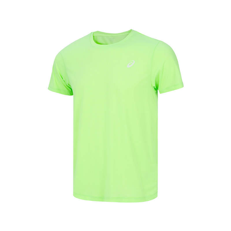 ASICS ASICS T Shirts Men's Neon Green Crew Neck