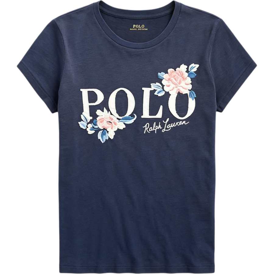 Polo Ralph Lauren T Shirts Women's Marine Blue Crew Neck Moderate Other