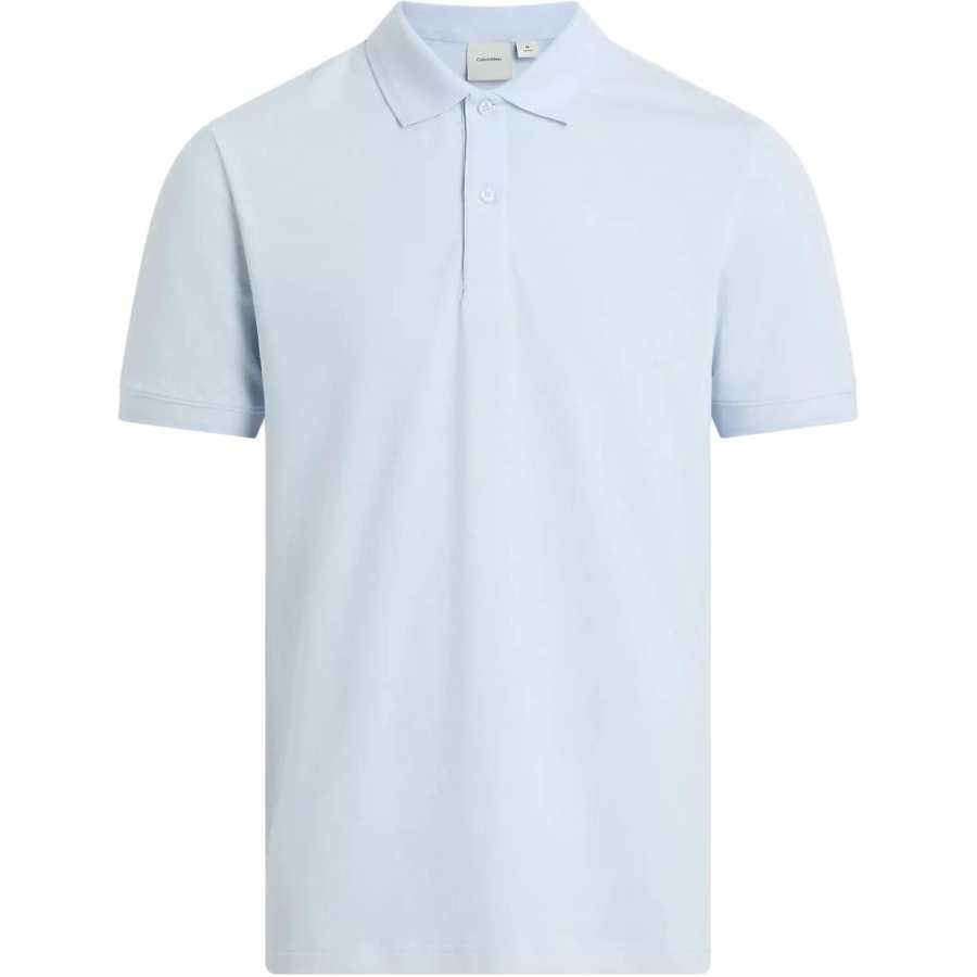 Calvin Klein Polo Shirts Men's Light Blue Polo Collar Moderate Other