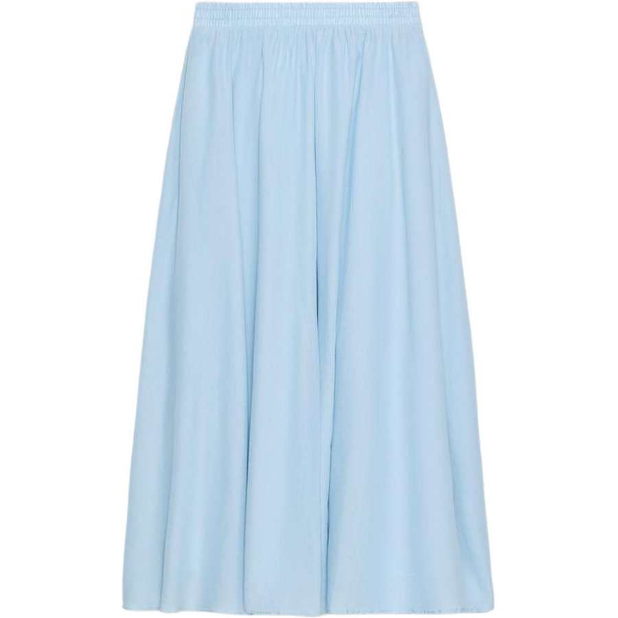 ZARA Casual Long Skirts Women's Light Blue Moderate A Line Skirt