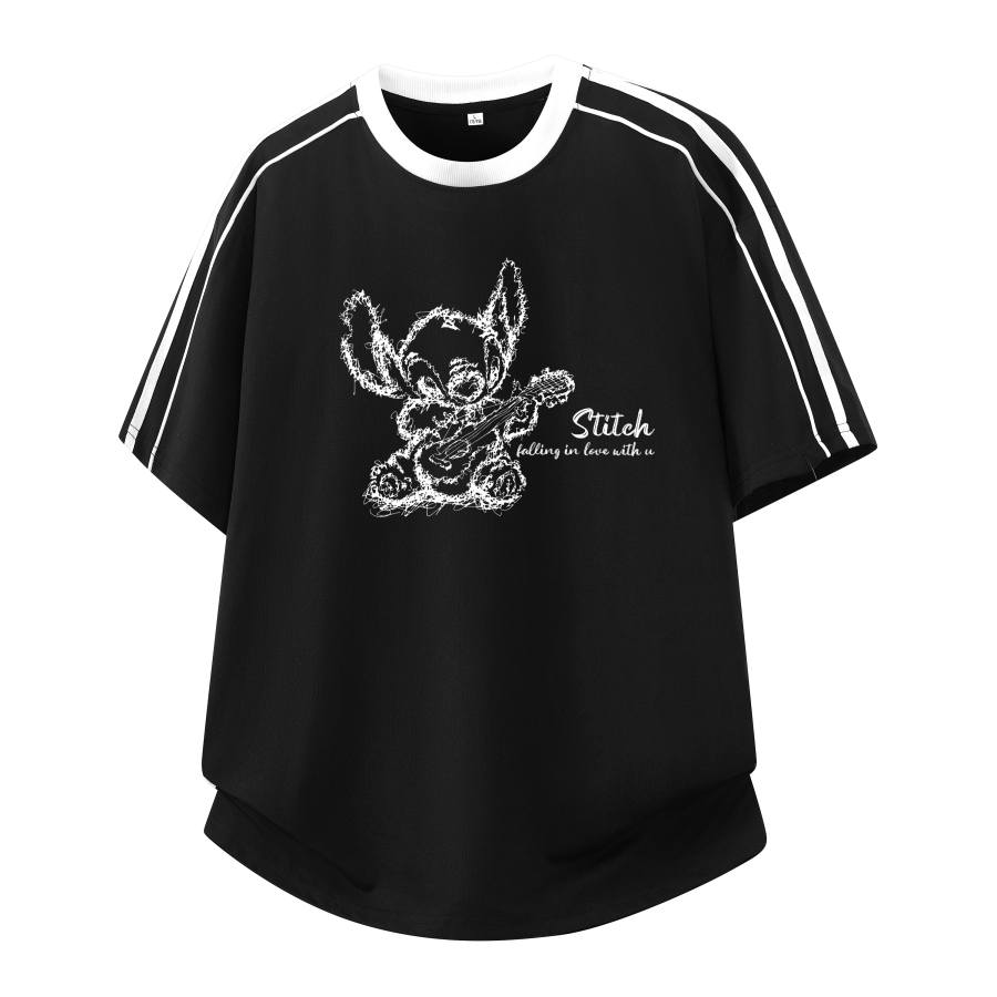 Disney T Shirts Unisex Crew Neck Moderate Straight Fit