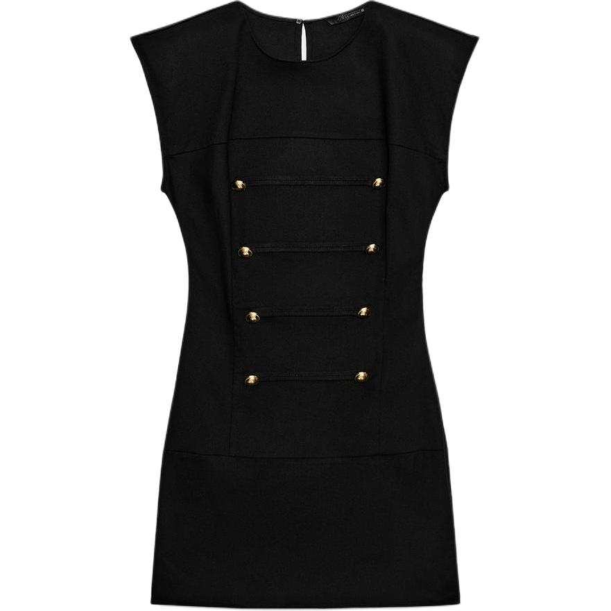 ZARA Sleeveless Dresses Women's Black Moderate