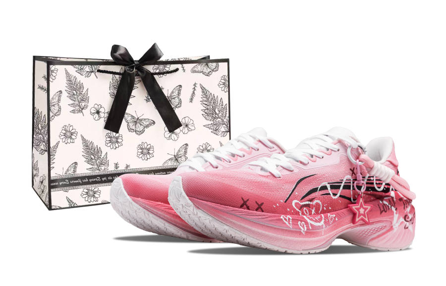 Li-Ning Li Ning WuShi 5S 4.0 Running Shoes Men's Low Top Pink/White